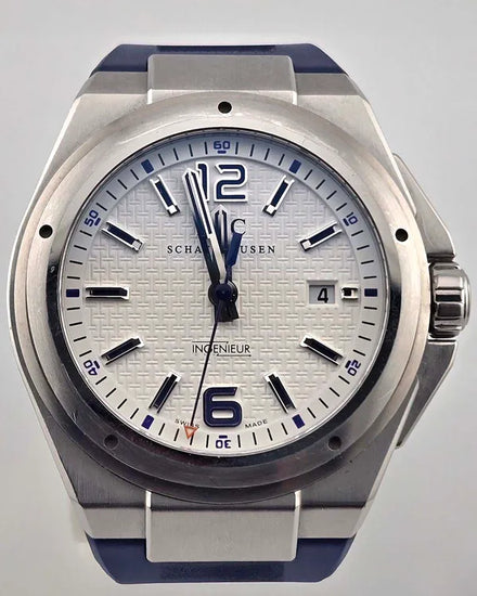 2014 IWC Schaffhausen Ingenieur "Mission Earth" Plastiki Edition 45MM White Dial Rubber Strap (IW323608)