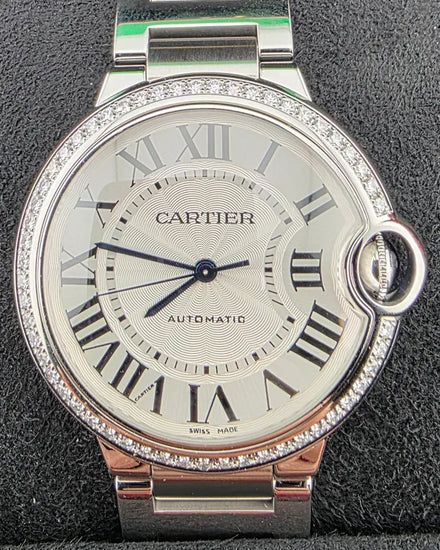 Cartier Ballon Bleu De Cartier 36MM Silver Dial Steel Bracelet (W4BB0024)