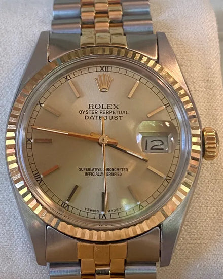 Rolex Datejust 36MM Champagne Dial Two-Tone Jubilee Bracelet (16013)