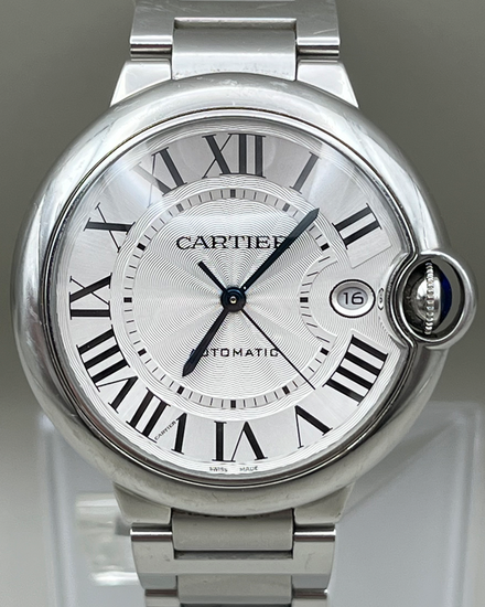 2022 Cartier Ballon Bleu 40MM Silver Dial Steel Bracelet (WSBB0040)