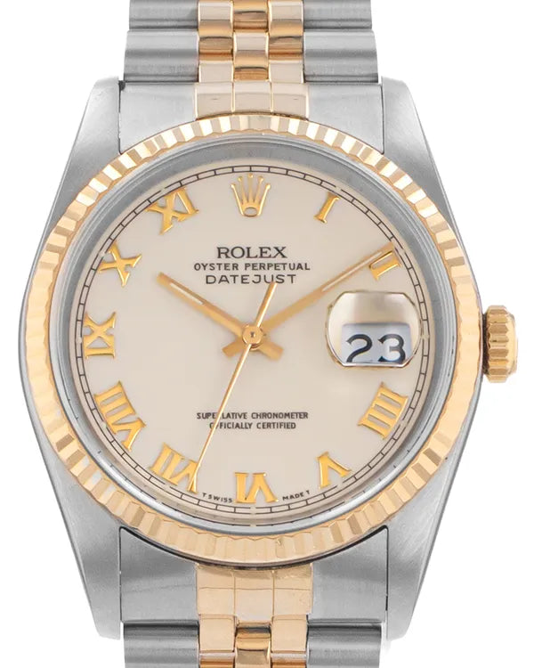 1989 Rolex Datejust 36MM Ivory Dial Two-Tone Jubilee Bracelet (16233)