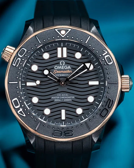 2022 Omega Seamaster Diver 300M 43.5MM Black Dial Rubber Strap (210.62.44.20.01.001)