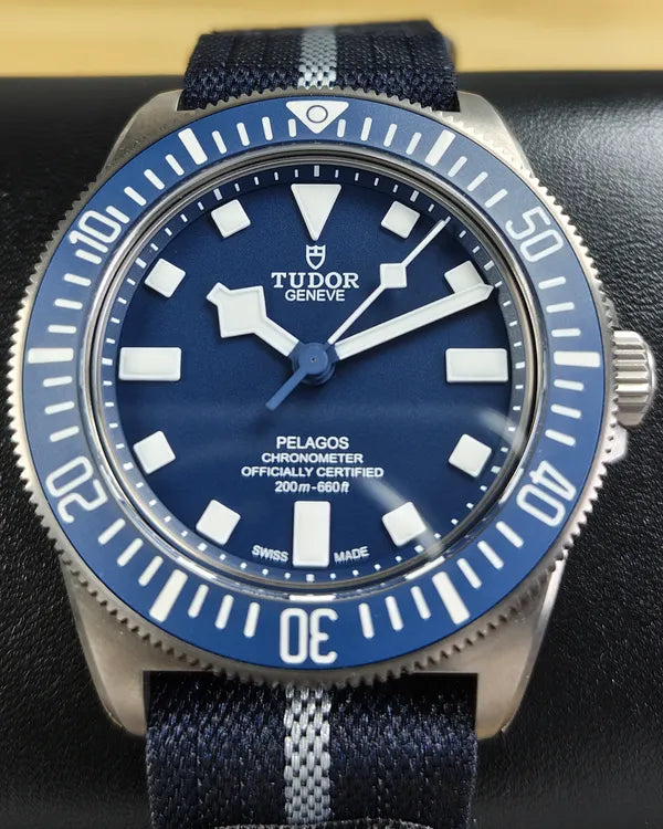 No Reserve - 2025 Tudor Pelagos FXD 42MM Blue Dial Textile Strap (25707B/24)
