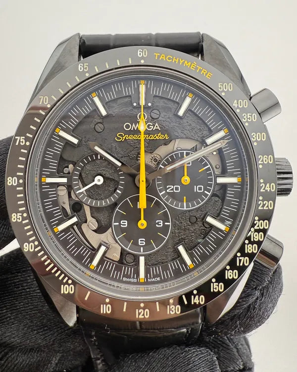 Omega Speedmaster Dark Side of the Moon "Apollo 8" 44.25MM Black Dial Leather Strap (311.92.44.30.01.001)