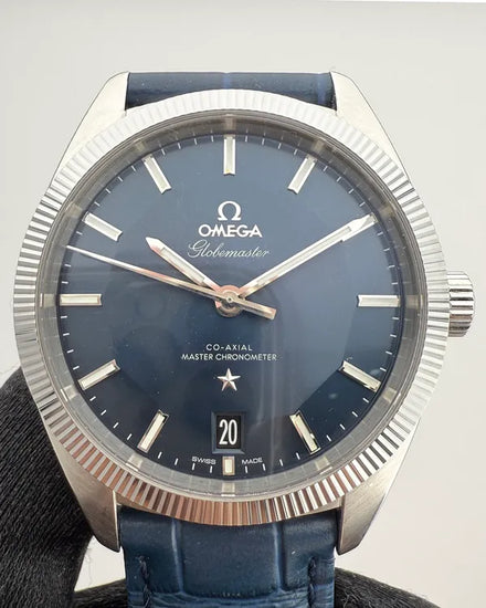 2020 Omega Constellation Globemaster 39MM Blue Dial Leather Strap (130.33.39.21.03.001)