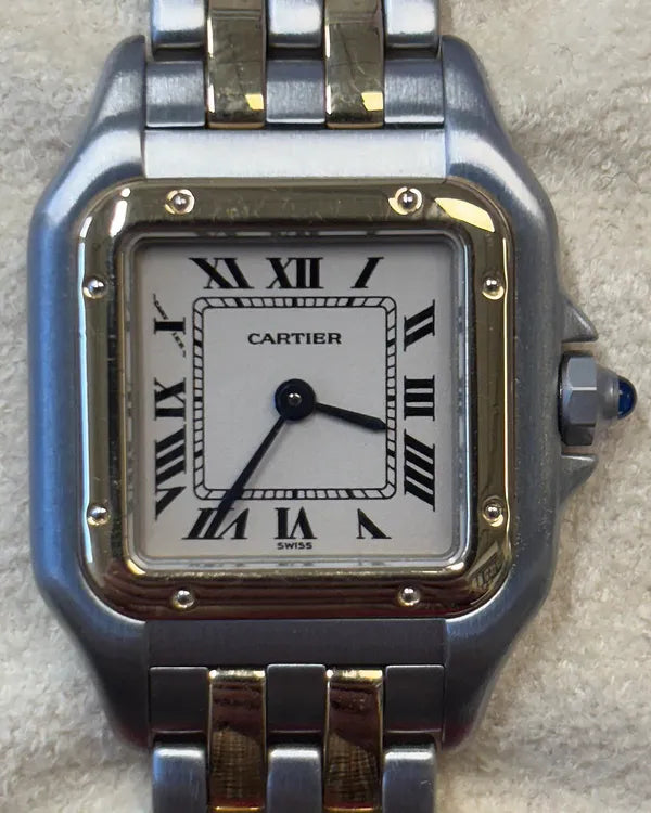 Cartier Panthère De Cartier 22MM Quartz Silver Dial Two-Tone Bracelet (W25029B6)