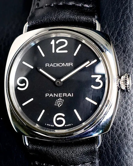 Panerai Radiomir Base Logo 45MM Black Dial Leather Strap (PAM00753)