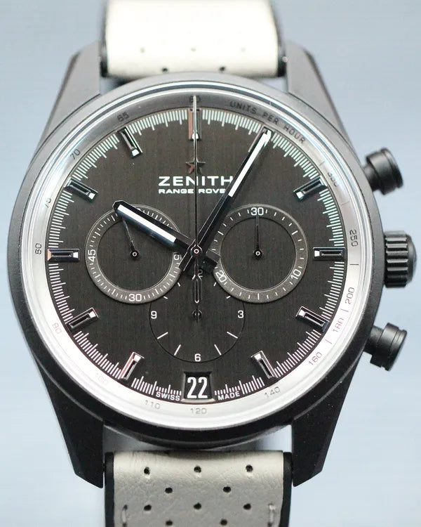 Zenith El Primero Chronomaster "Range Rover" S.E. 42MM Grey Dial Leather Strap (24.2040.400/27.R797)