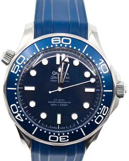 2023 Omega Seamaster Diver 300M "James Bond 60th Anniversary" 42MM Blue Dial Rubber Strap (210.30.42.20.03.002)