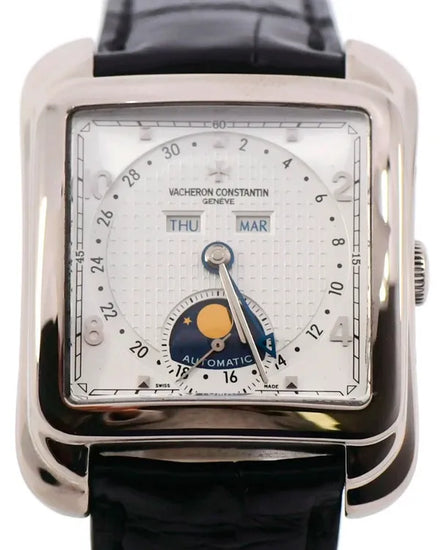 Vacheron Constantin Historiques Toledo 1952 35MM Silver Dial Leather Strap (47300/000G-9064)