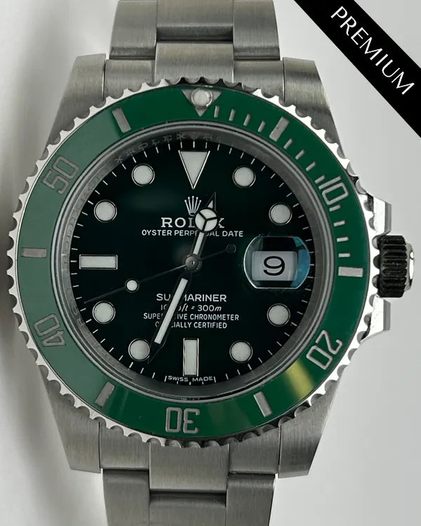 No Reserve - Rolex Submariner Date "Hulk" 40MM Aftermarket Green Dial Oyster Bracelet (116610)