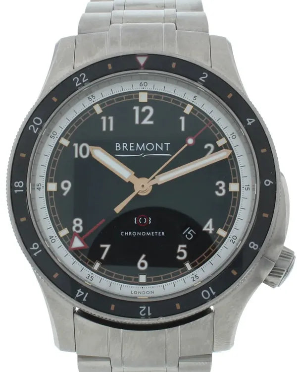 Bremont Airco Mach ionBird 43MM Black Dial Titanium Bracelet (12020-B)