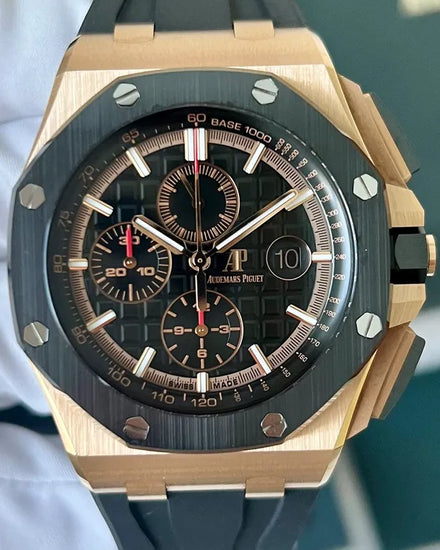 2018 Audemars Piguet Royal Oak Offshore Chronograph 44MM Black Dial Rubber Strap (26401RO)