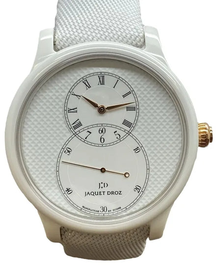 2024 Jaquet Droz Grande Seconde L.E. 44MM White Dial Textile Strap (J003036540)