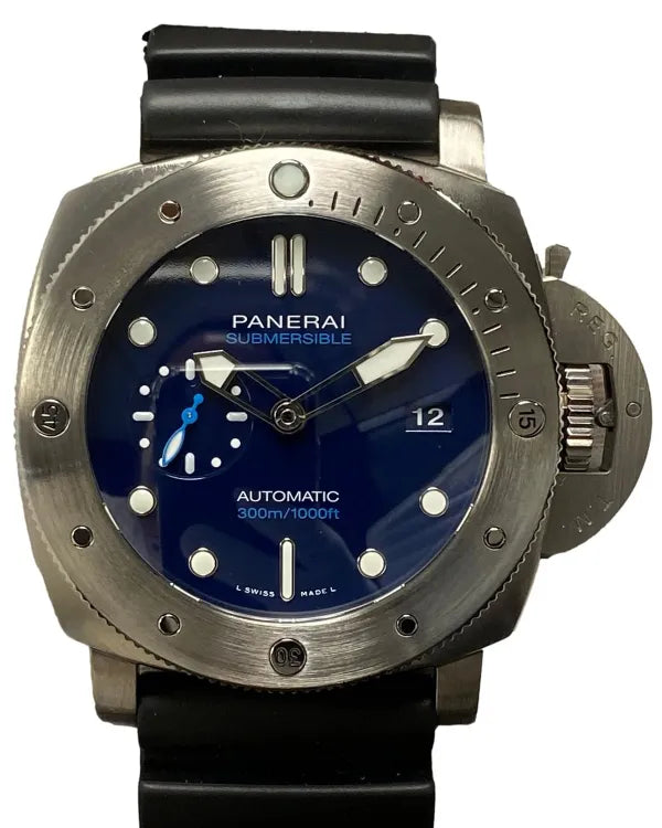 2023 Panerai Submersible BMG 47MM Blue Dial Rubber Strap (PAM02692)