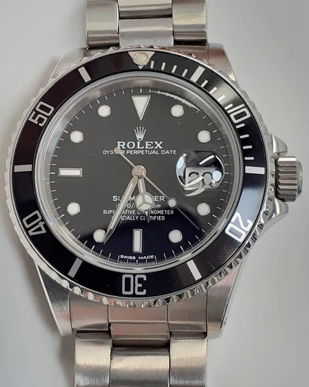 Rolex Submariner Date "Triple Zero" 40MM Black Dial Oyster Bracelet (168000)