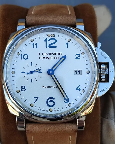 2019 Panerai Luminor Due 42MM Silver Dial Leather Strap (PAM00906)