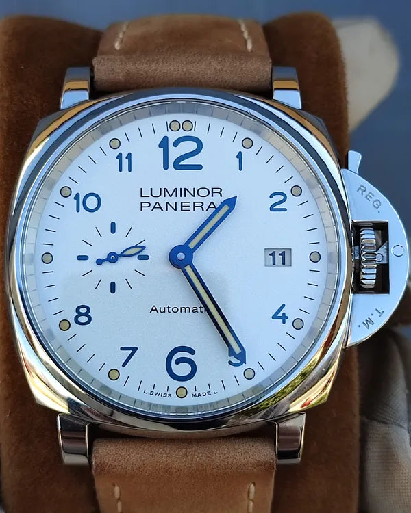 2019 Panerai Luminor Due 42MM Silver Dial Leather Strap (PAM00906)