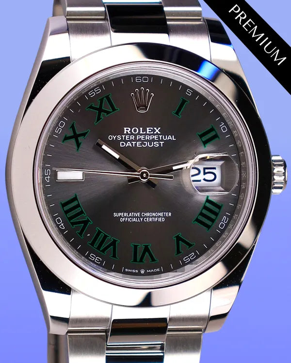 2025 Rolex Datejust "Wimbledon" 41MM Slate Dial Oyster Bracelet (126300)