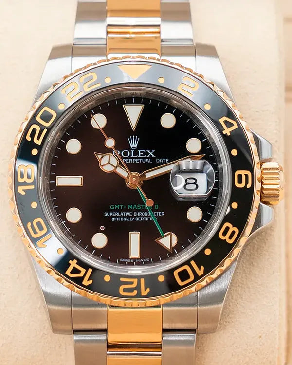 Rolex GMT-Master II 40MM Black Dial Two-Tone Oyster Bracelet (116713LN)