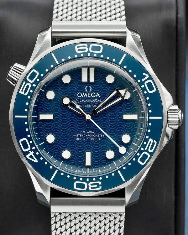2024 Omega Seamaster Diver 300M "James Bond 60th Anniversary" 42MM Blue Dial Steel Bracelet (210.30.42.20.03.002)