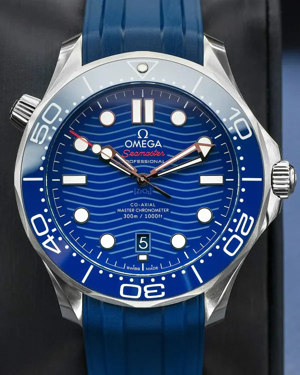Omega Seamaster Diver 300M 42MM Blue Dial Rubber Strap (210.32.42.20.03.001)
