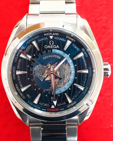 2022 Omega Seamaster Aqua Terra 150M Worldtimer 43MM Blue Dial Steel Bracelet (220.10.43.22.03.001)