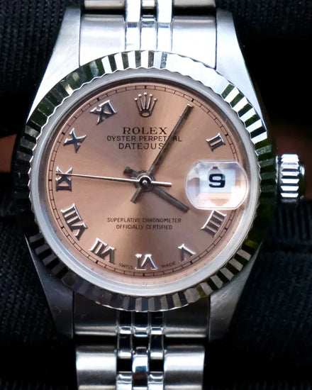 Rolex Lady-Datejust 26MM Salmon Dial Jubilee Bracelet (69174)