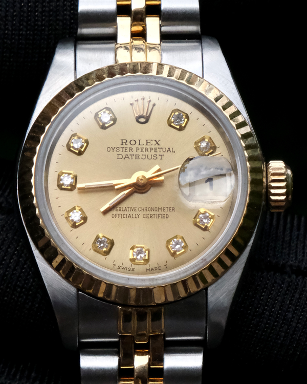 Rolex Lady-Datejust 26MM Champagne Dial Two-Tone Jubilee Bracelet (69173)