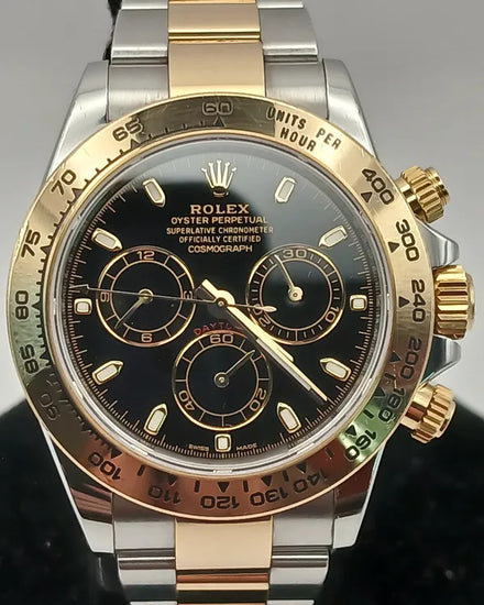 2019 Rolex Cosmograph Daytona 40MM Black Dial Two-Tone Oyster Bracelet (116503)