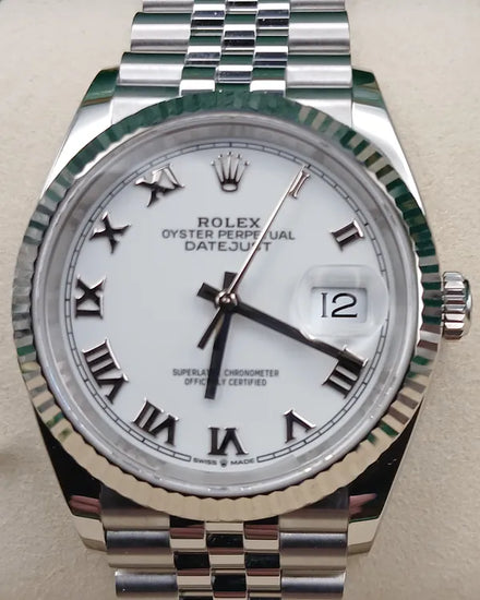 2025 Rolex Datejust 36MM White Dial Jubilee Bracelet (126234)