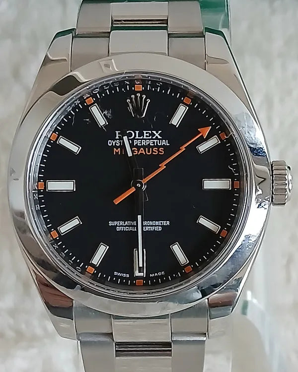 2009 Rolex Milgauss 40MM Black Dial Oyster Bracelet (116400)