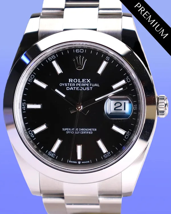 2025 Rolex Datejust 41MM Black Dial Oyster Bracelet (126300)