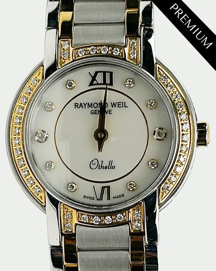 Raymond Weil Othello 25MM Quartz Mother Of Pearl Dial Two-Tone Steel Bracelet (2320)