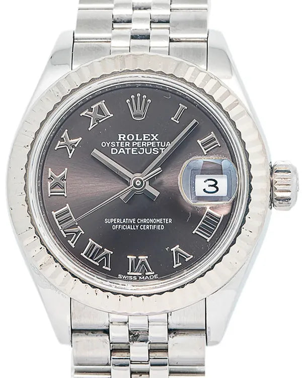 Rolex Lady-Datejust 28MM Grey Dial Jubilee Bracelet (279174)