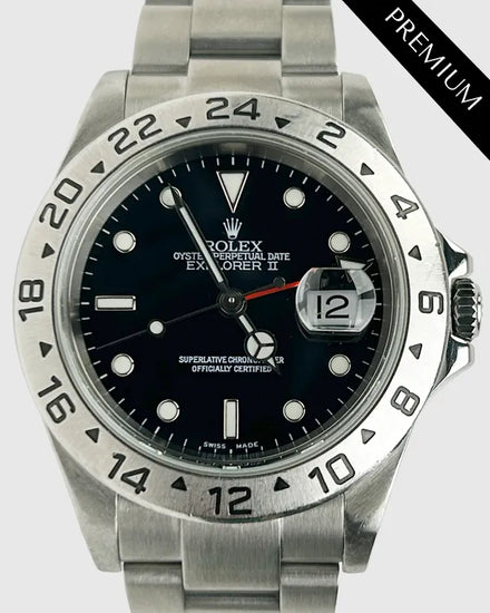 2007 Rolex Explorer II 40MM Black Dial Oyster Bracelet (16570)