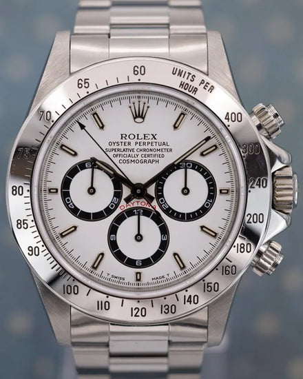 1995 (W Serial) Rolex Cosmograph Daytona Zenith 40MM White Dial Oyster Bracelet (16520)