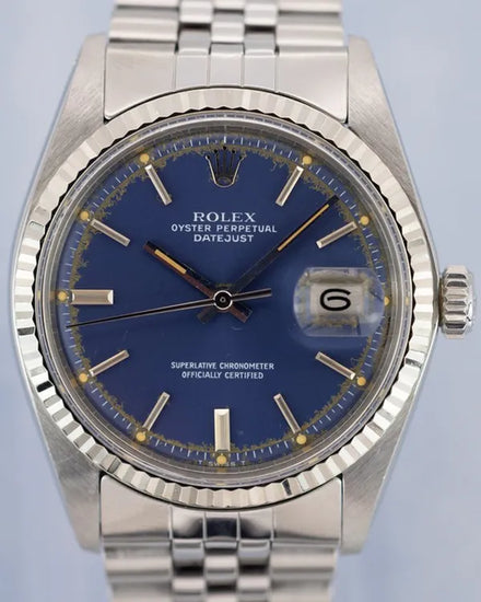 1977 (4 Mil. Serial) Rolex Datejust 36MM Blue Dial Jubilee Bracelet (1601)