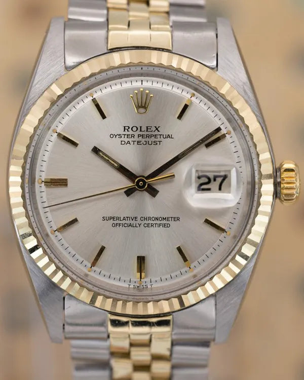 1967 (1.5 Mill. Serial) Rolex Datejust 36MM Silver Dial Two-Tone Jubilee Bracelet (1601)