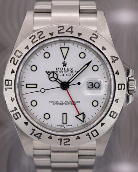2005 (D Serial) Rolex Explorer II 40MM White Dial Oyster Bracelet (16570)