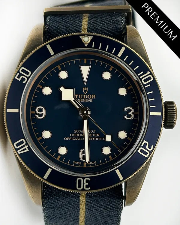 No Reserve - 2021 Tudor Black Bay Bronze 43MM Blue Dial Textile Strap (79250BB)