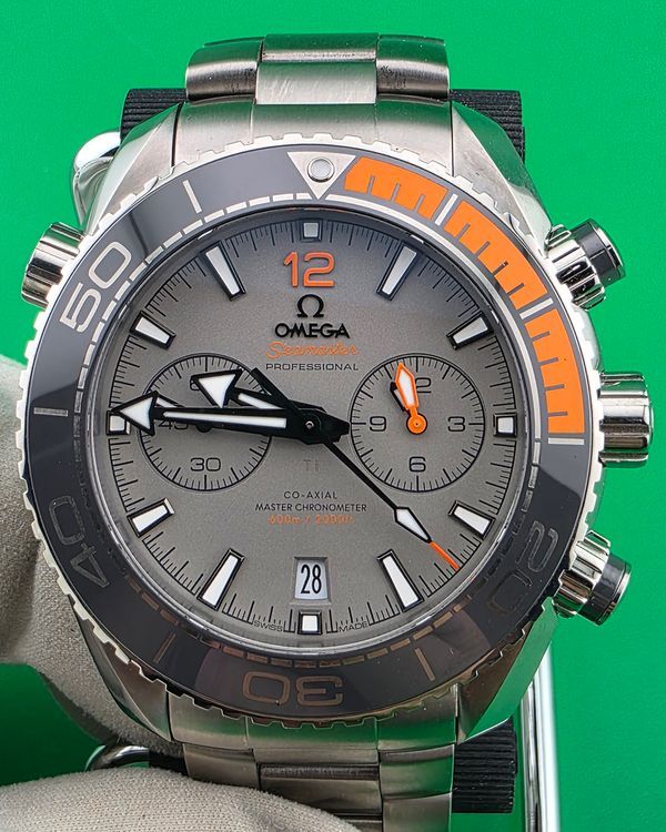 Omega Seamaster Planet Ocean 600M 45.5MM Grey Dial Titanium Bracelet (215.92.46.51.99.001)