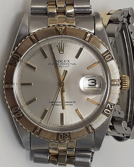 Rolex Datejust Turn-O-Graph 36MM Silver Dial Two-Tone Jubilee Bracelet (1625)