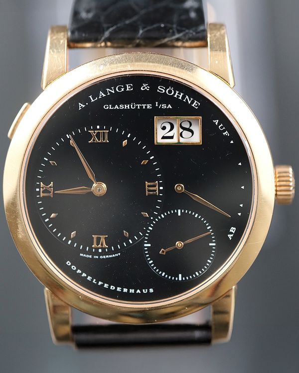 A. Lange & Söhne Lange 1 38.5MM Black Dial Leather Strap (101.031)