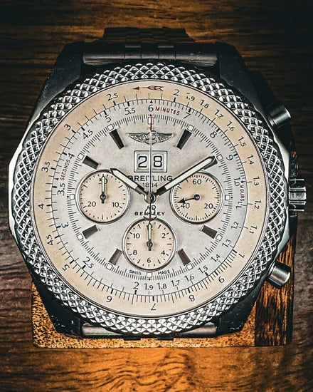 Breitling Bentley 49MM Silver Dial Steel Bracelet (A4436412/G679)