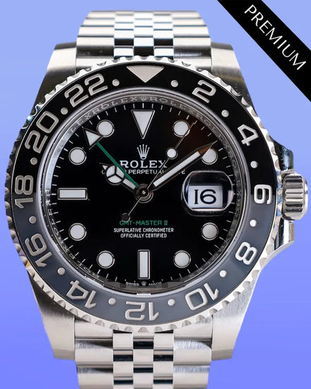 2025 Rolex GMT-Master II "Bruce Wayne" 40MM Black Dial Jubilee Steel Bracelet (126710GRNR)