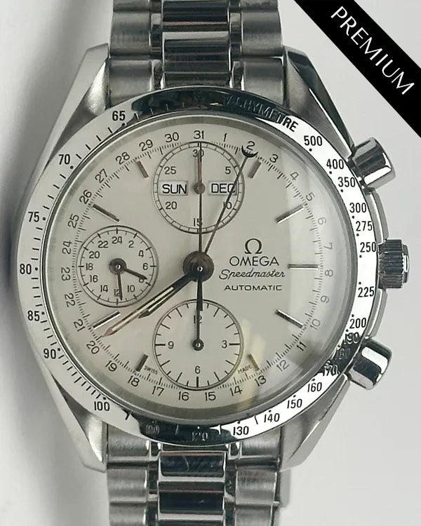 Omega Speedmaster Day-Date 39MM Silver Dial Steel Bracelet (3521.30.00)
