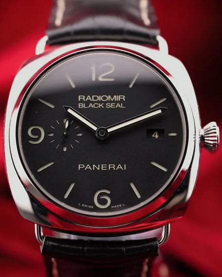 Panerai Radiomir Black Seal 3 Days 45MM Black Dial Leather Strap (PAM00388)