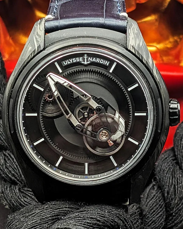 2024 Ulysse Nardin Freak X Carb 43MM Black Dial Leather Strap (2303-270/CARB)
