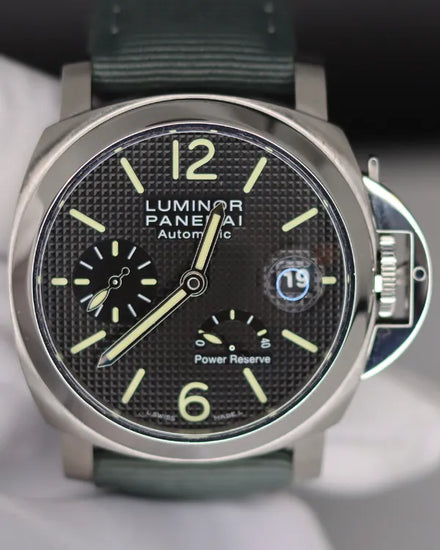 2017 Panerai Luminor Power Reserve L.E. 40MM Black Dial Textile Strap (PAM00241)